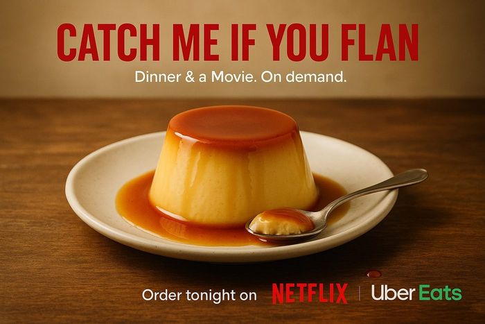 AI-annonce fra serien Dinner & a Movie - Netflix X Uber Eats