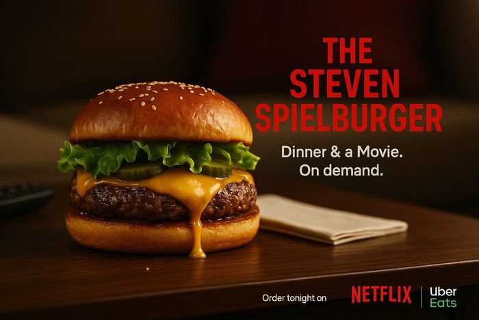AI-annonce fra serien Dinner & a Movie - Netflix X Uber Eats