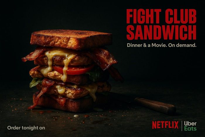AI-annonce fra serien Dinner & a Movie - Netflix X Uber Eats