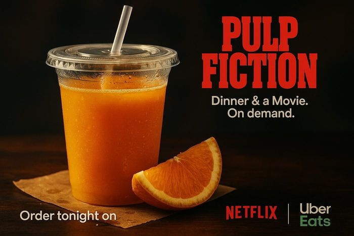 AI-annonce fra serien Dinner & a Movie - Netflix X Uber Eats