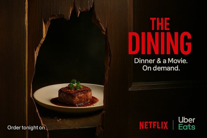 AI-annonce fra serien Dinner & a Movie - Netflix X Uber Eats