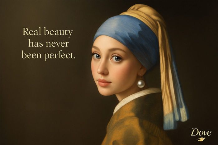 AI-annonce fra serien Dove - Real Beauty has never been perfect