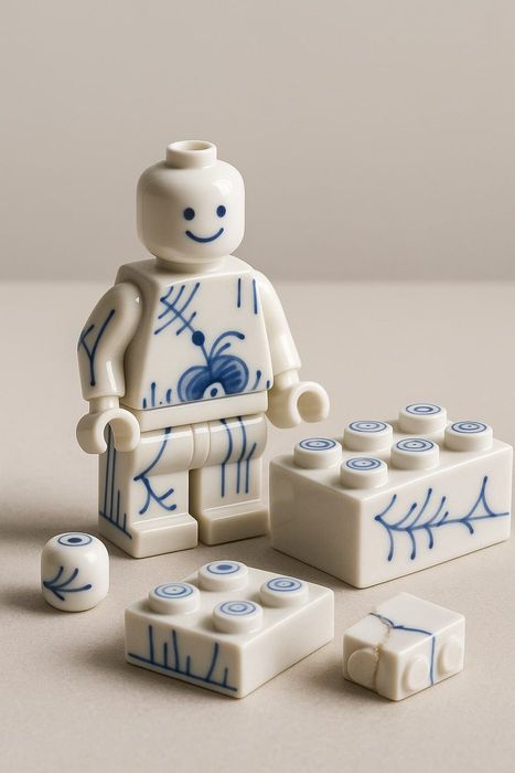 AI-billede: LEGO x Royal Copenhagen