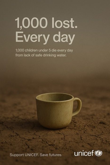 AI-annonce fra serien Unicef – 1000 Lost