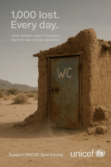 AI-annonce fra serien Unicef – 1000 Lost