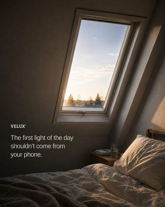 AI-annonce fra serien Velux