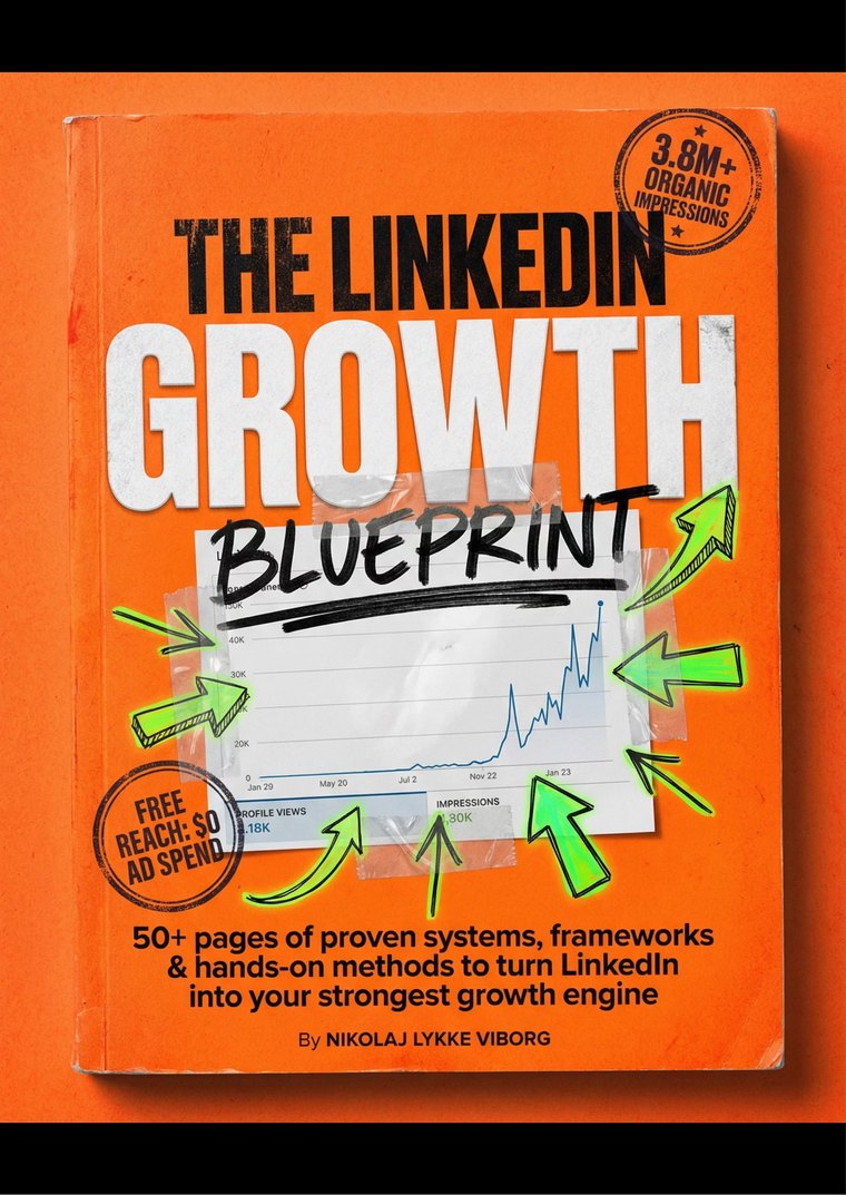 Forsiden af bogen The LinkedIn Growth Blueprint af Nikolaj Lykke Viborg