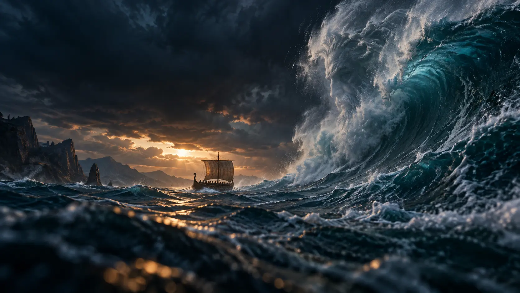 Stormbølger fra den interaktive oplevelse Odysseus’ verden