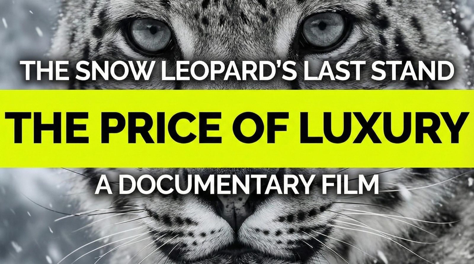 Stillbillede fra filmen The Price Of Luxury - The Snow Leopards Last Stand