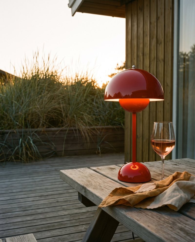 Flowerpot-lampen, sommer